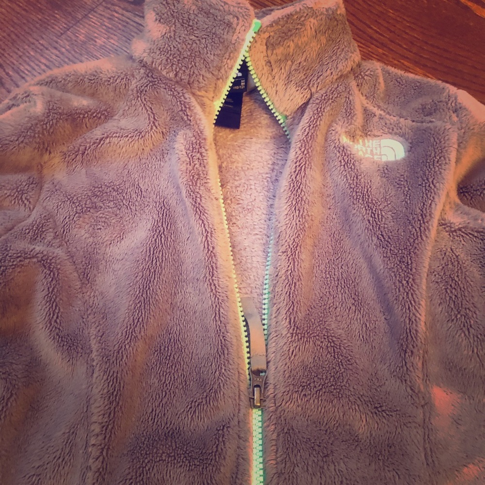 Girls cozy lightly worn fleece Northface jacket